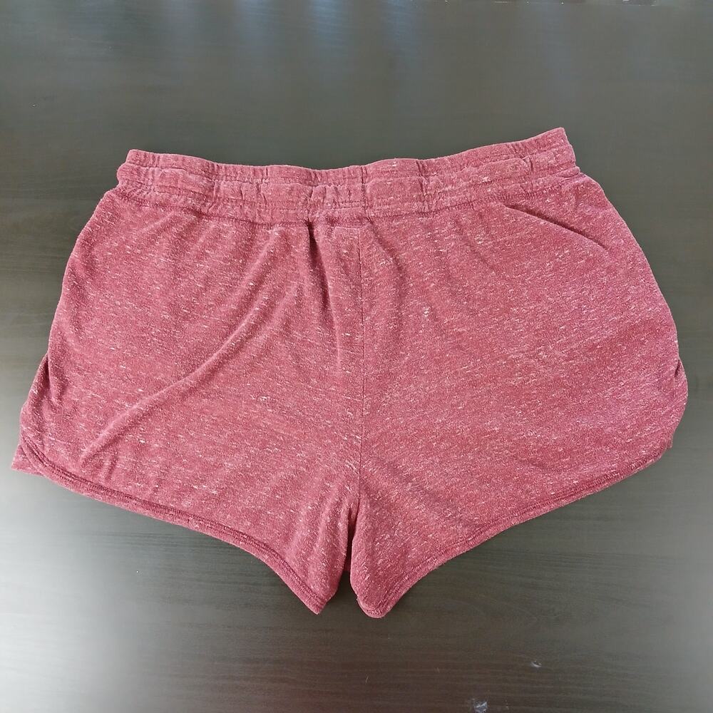 Athletic Works Jersey Knit Running Shorts XXL 20 heathered maroon pockets comfy - Picture 2 of 9